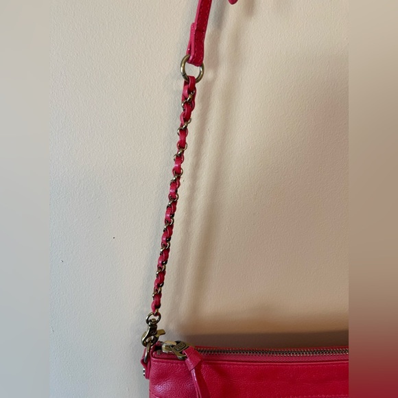 Elliot Lucca Messina Leather Pyramid Fire 3 Zip Crossbody Bag - Picture 7 of 15